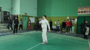 CM Dhami Play Badminton :