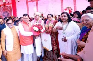 CM Dhami In Lucknow :